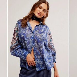 Free People Rosebud Women's Blouse NWT